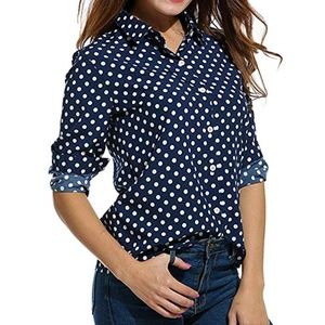 H&M Polka Dot Button Down Shirt